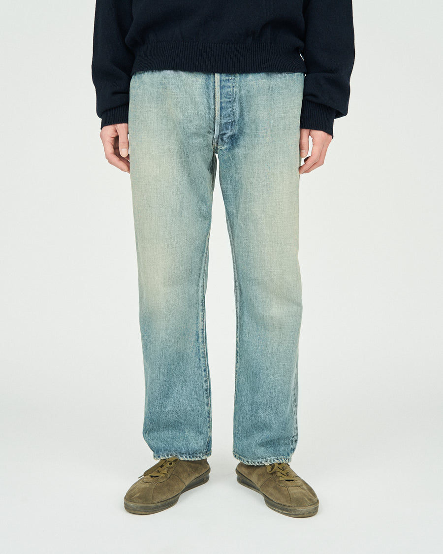 VINTAGE WASHED ”1953XX” SHABBY SHUTTLE DENIM TROUSERS