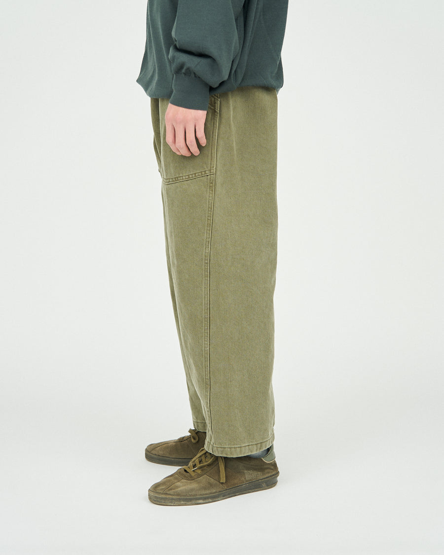 USED WASHED HEAVY PIMA TWILL FRENCH AIR FORCE MECHANIC PANTS