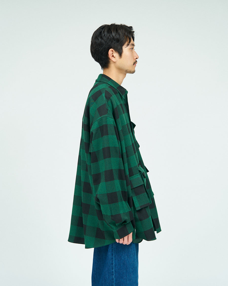 BUFFALO CHECK MULTI POCKET SHIRT