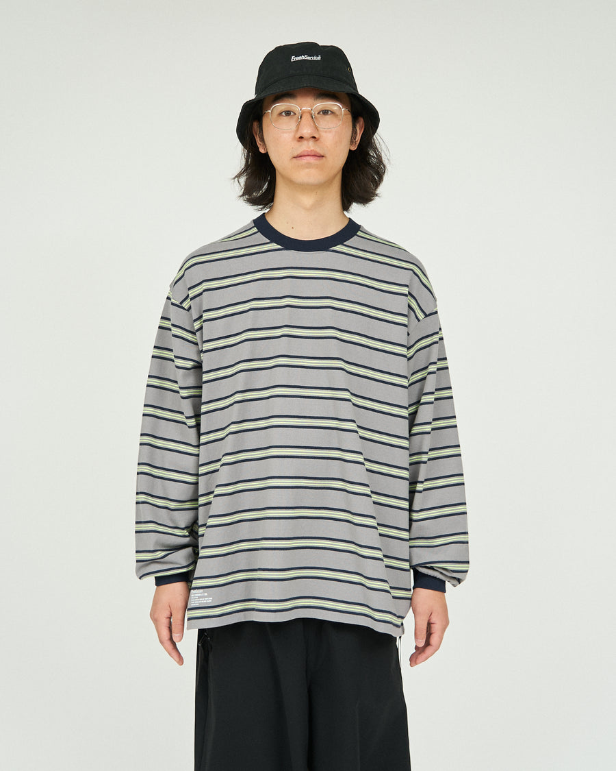 MULTI BORDER L/S TEE