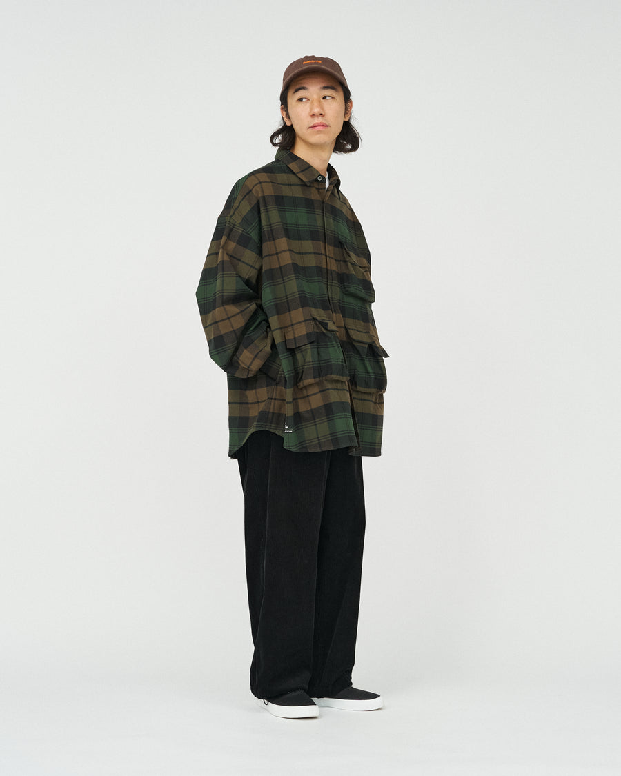 FLANNEL CHECK MULTI  POCKET SHIRT