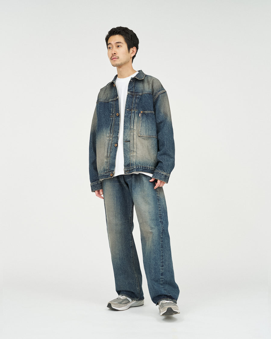 CLASSIC HEAVY KIBATA SHUTTLE HYPER BIG WWII 1943 DENIM JEANS