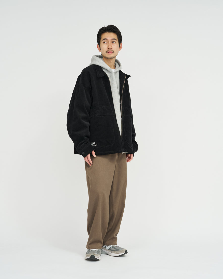 WOOLY TWILL TROUSERS
