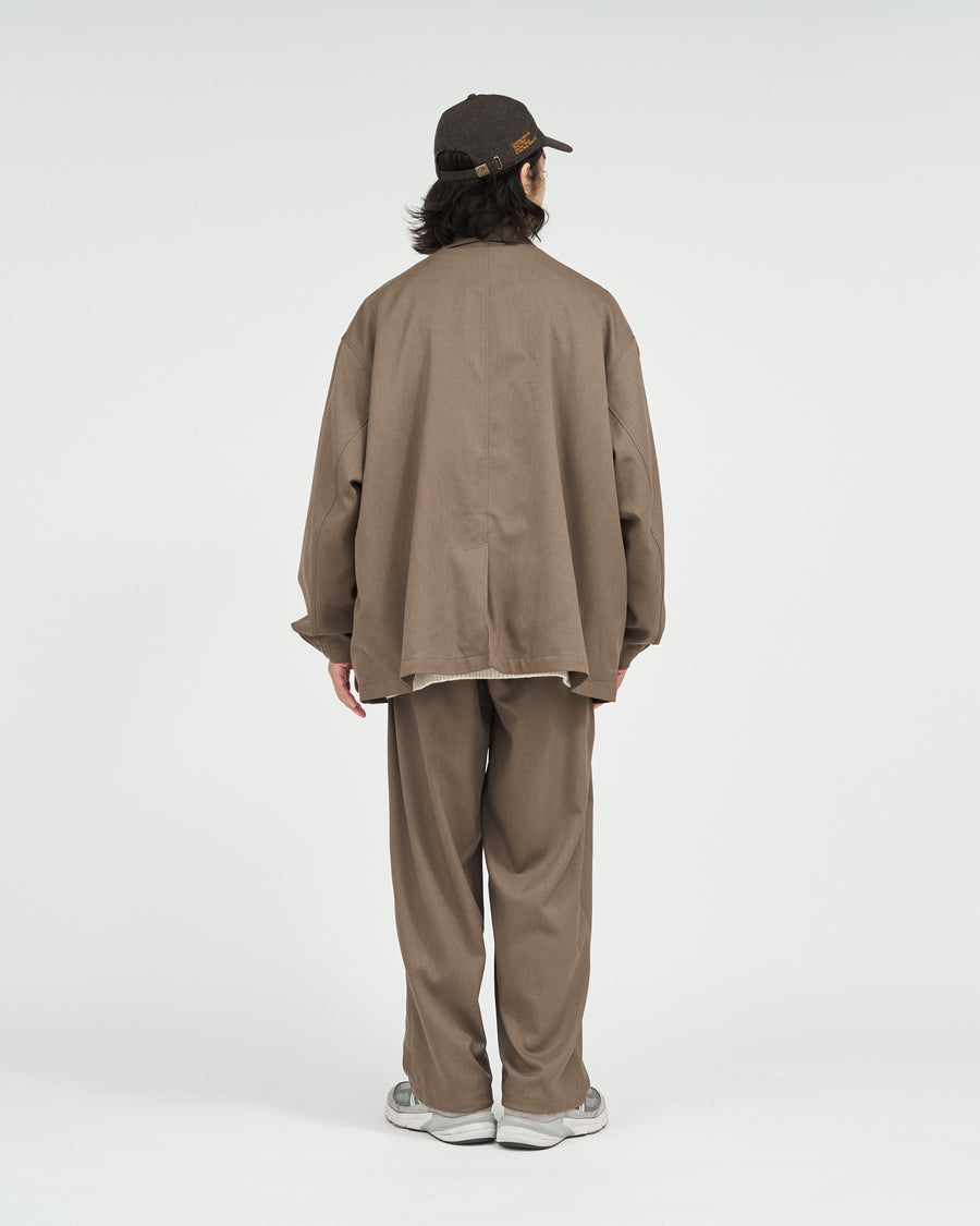 WOOLY TWILL TROUSERS