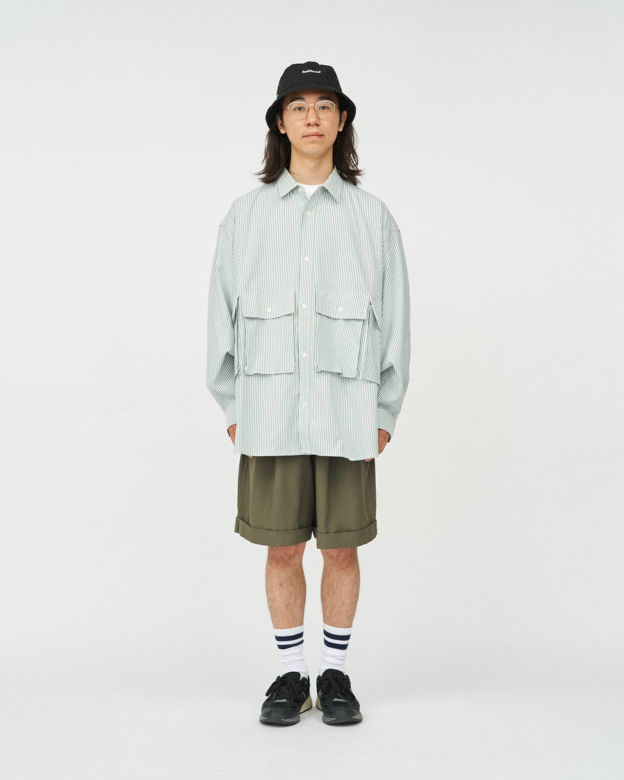 DRY OXFORD FLAP POCKET L/S SHIRT