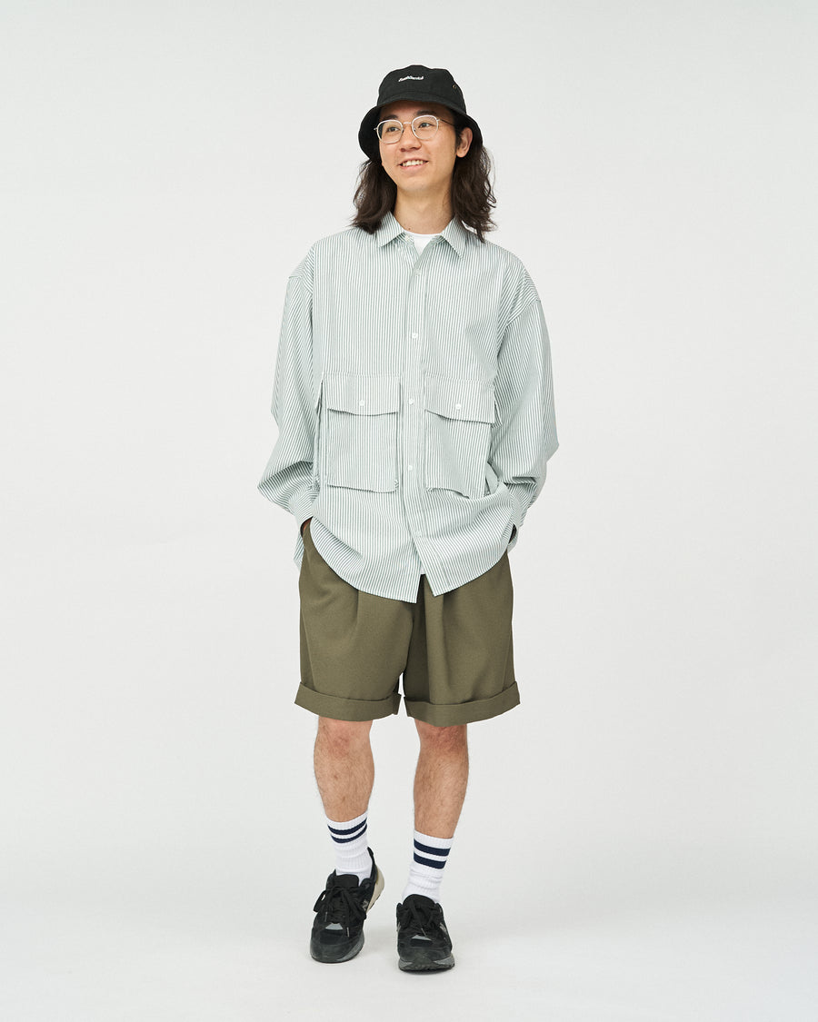 DRY OXFORD FLAP POCKET L/S SHIRT