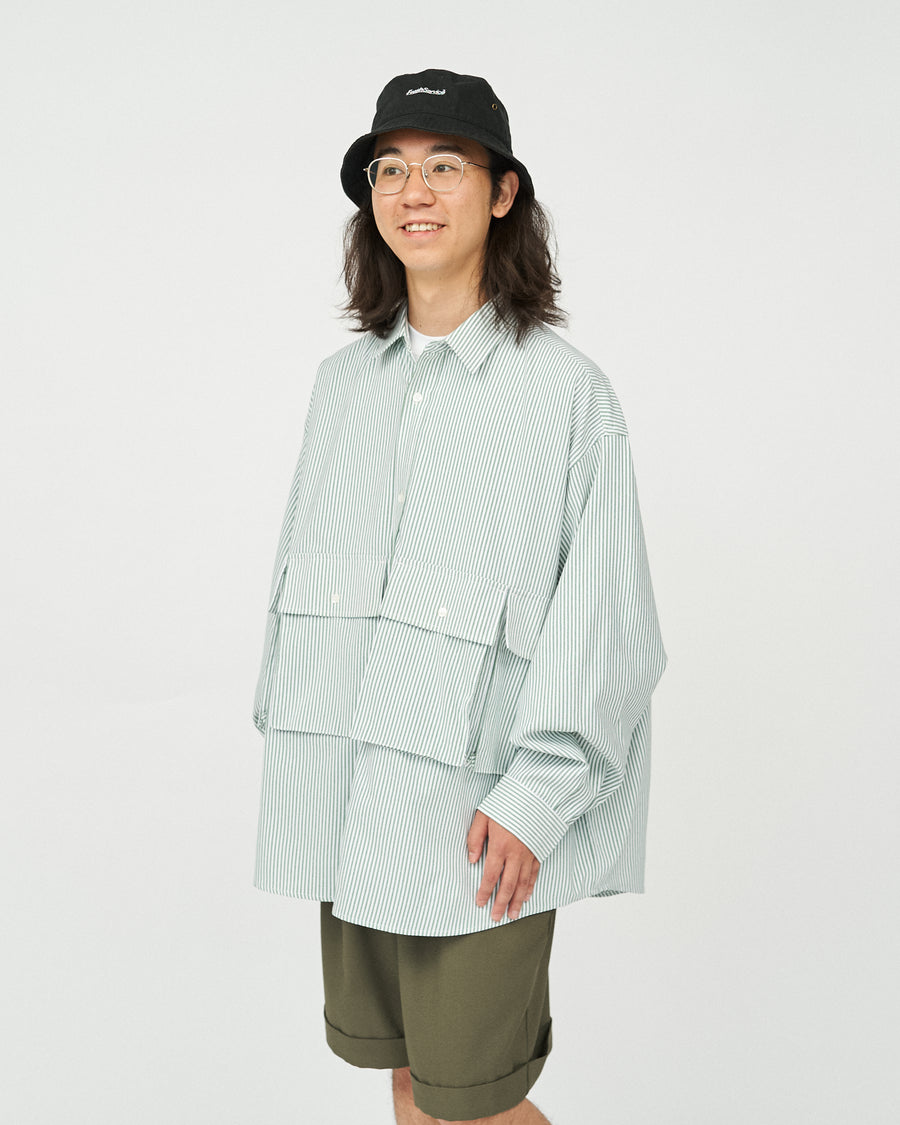 DRY OXFORD FLAP POCKET L/S SHIRT