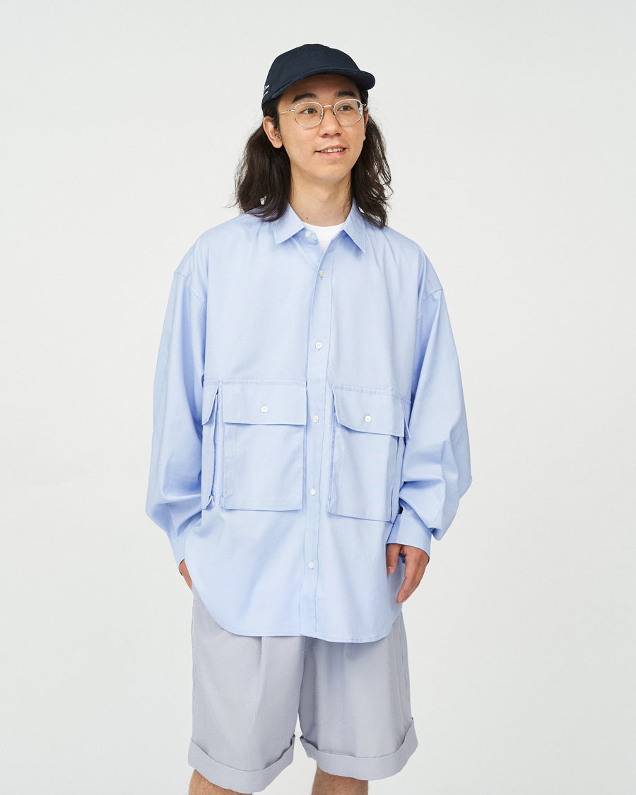 DRY OXFORD FLAP POCKET L/S SHIRT