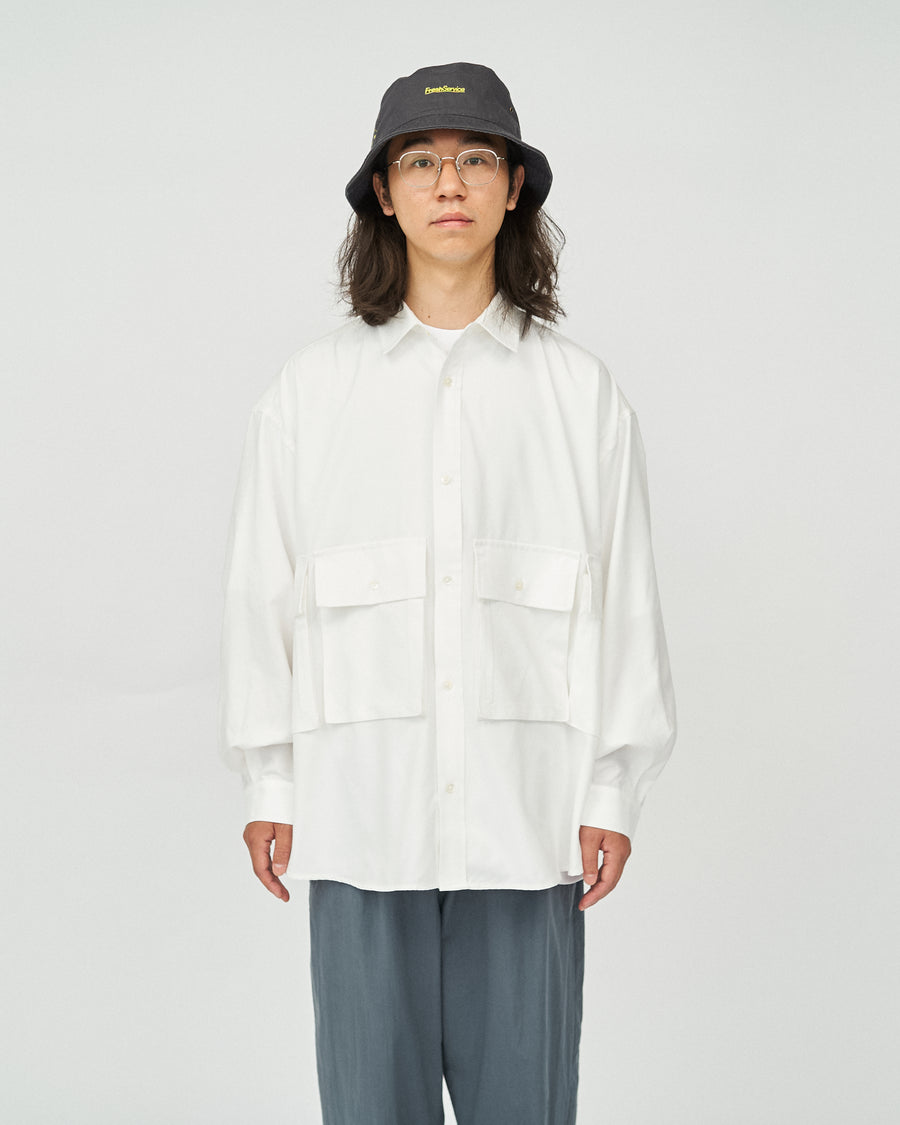 DRY OXFORD FLAP POCKET L/S SHIRT