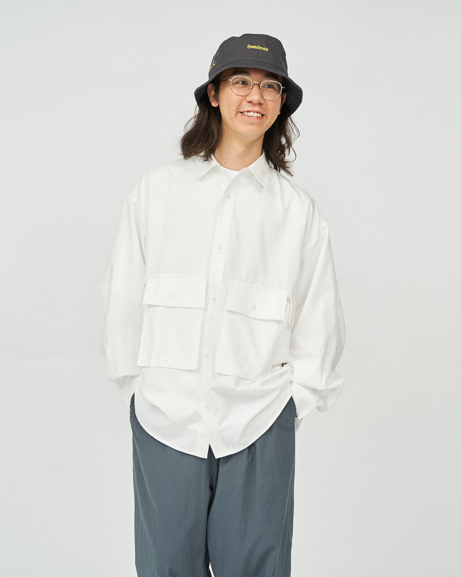 DRY OXFORD FLAP POCKET L/S SHIRT