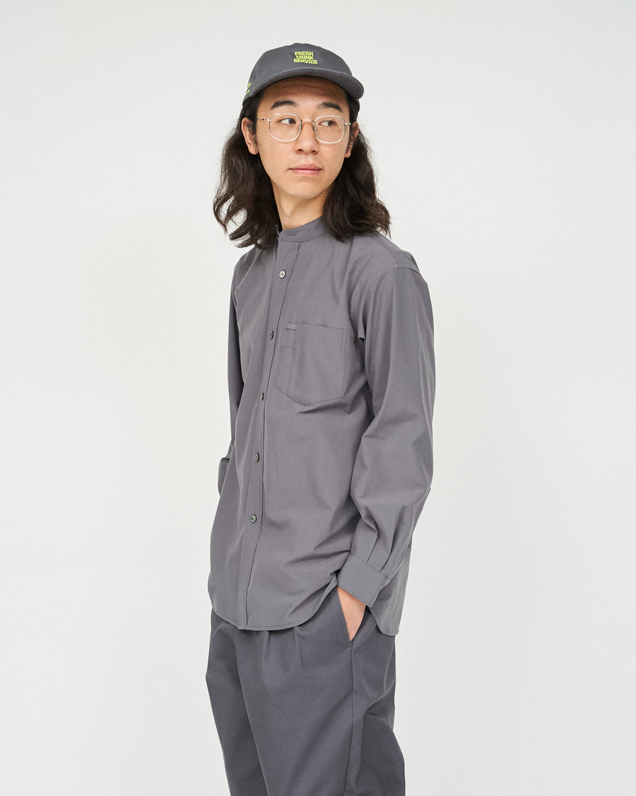 SERVICE WORK BAND COLLAR SHIRT