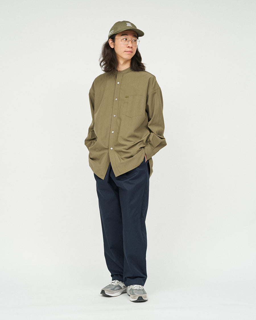 SERVICE WORK BAND COLLAR SHIRT