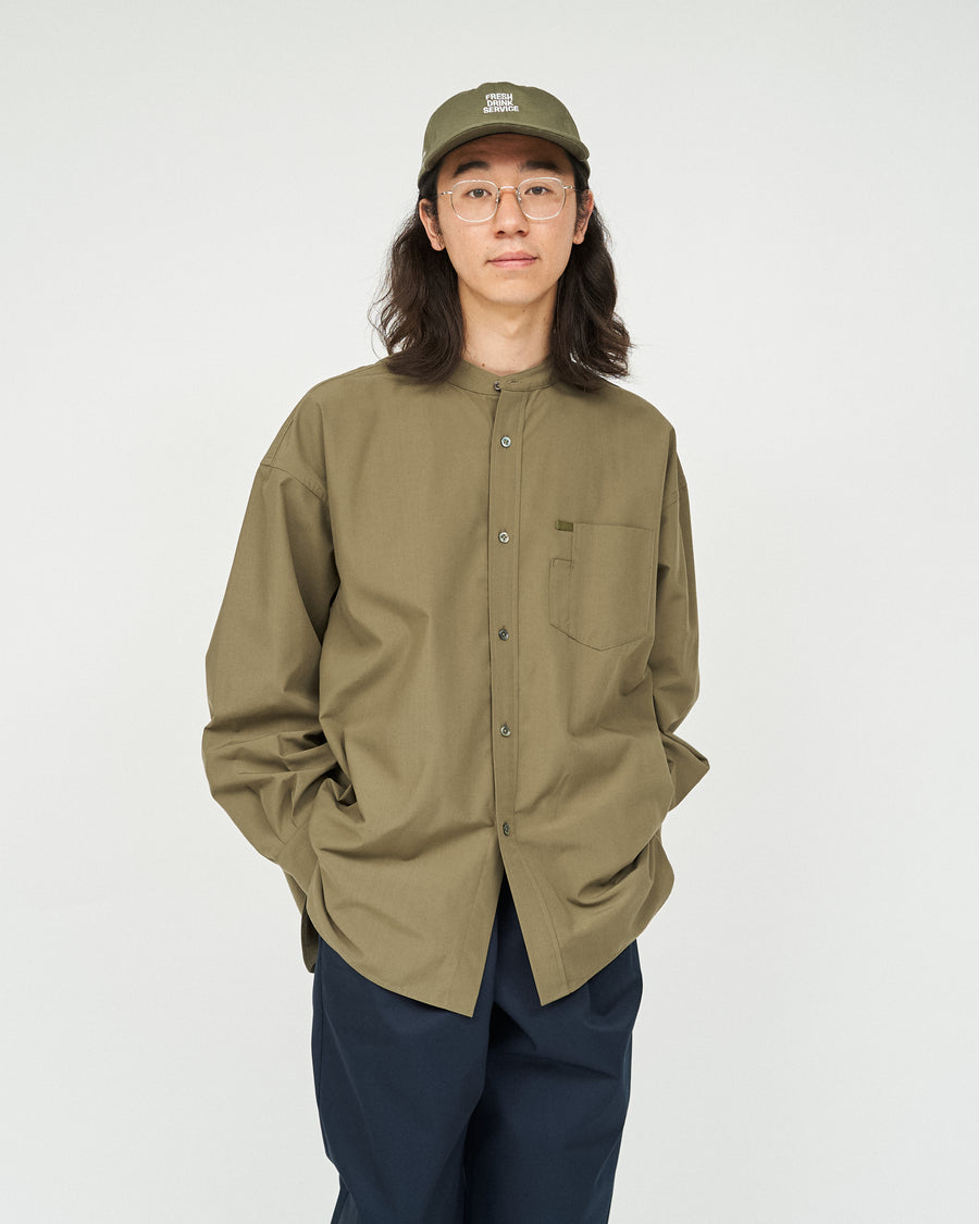 SERVICE WORK BAND COLLAR SHIRT