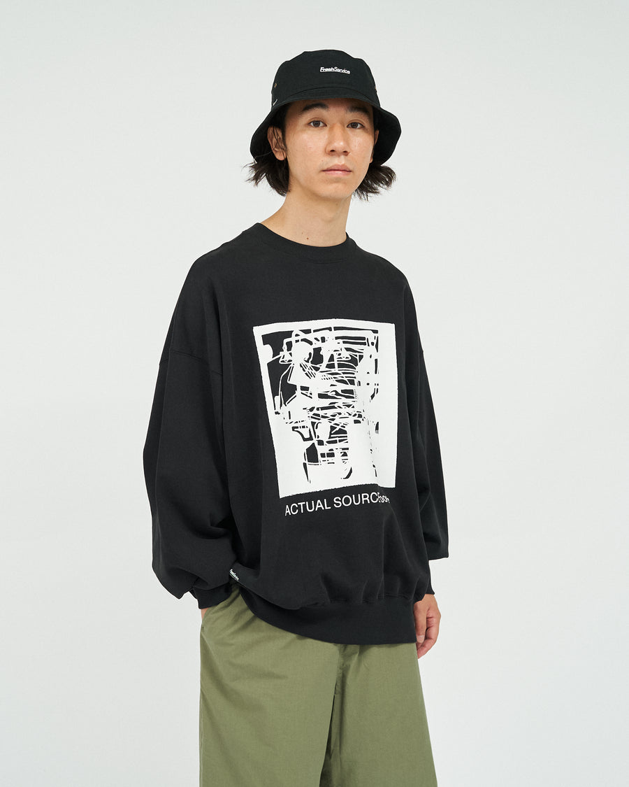 AS×FS LIGHT OZ CREW NECK SWEAT  “LITHOGRAPH”