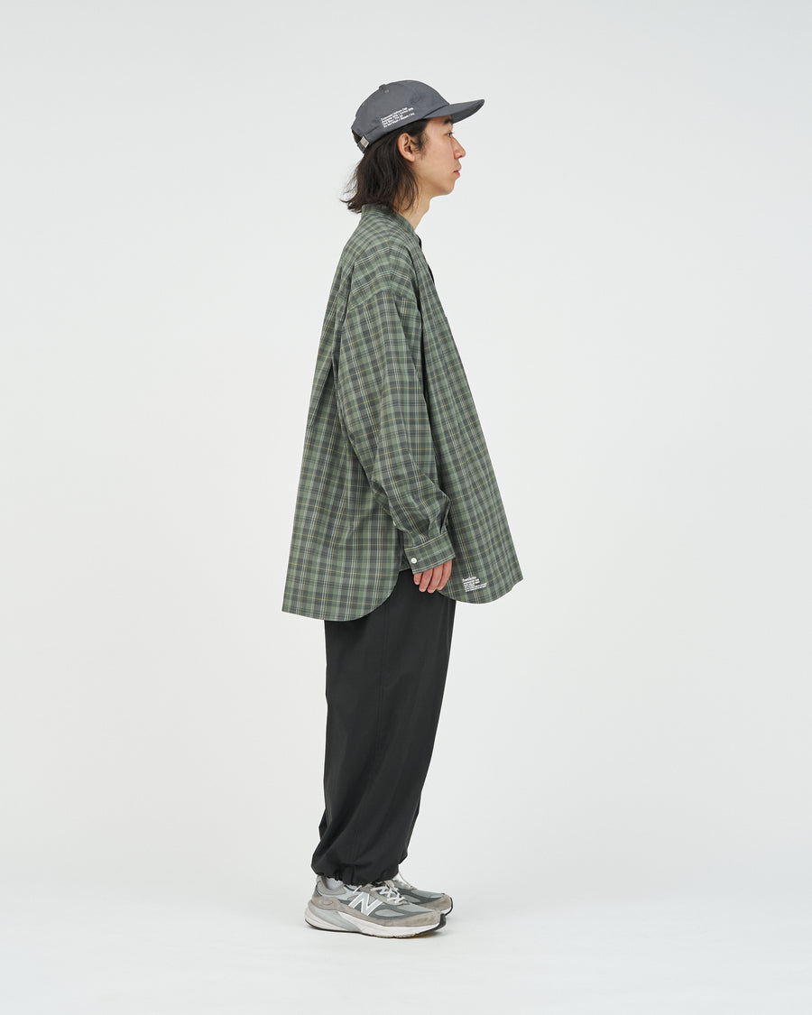 MADRAS DRY TECH BAND COLLAR SHIRT – FreshService® official site