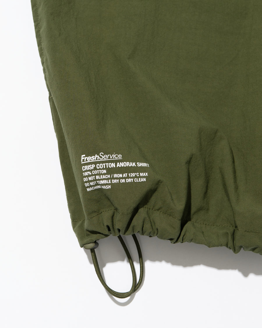 CRISP COTTON ANORAK S/S SHIRT – FreshService® official site