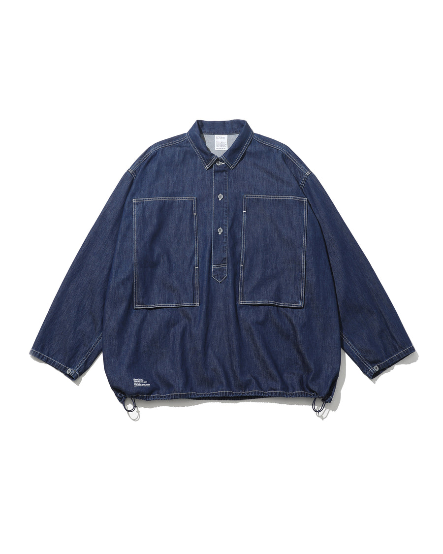 DENIM PULLOVER SHIRT(ONE WASH)