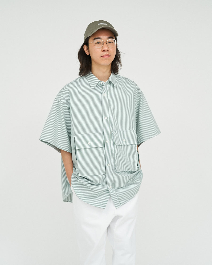 DRY OXFORD FLAP POCKET S/S SHIRT