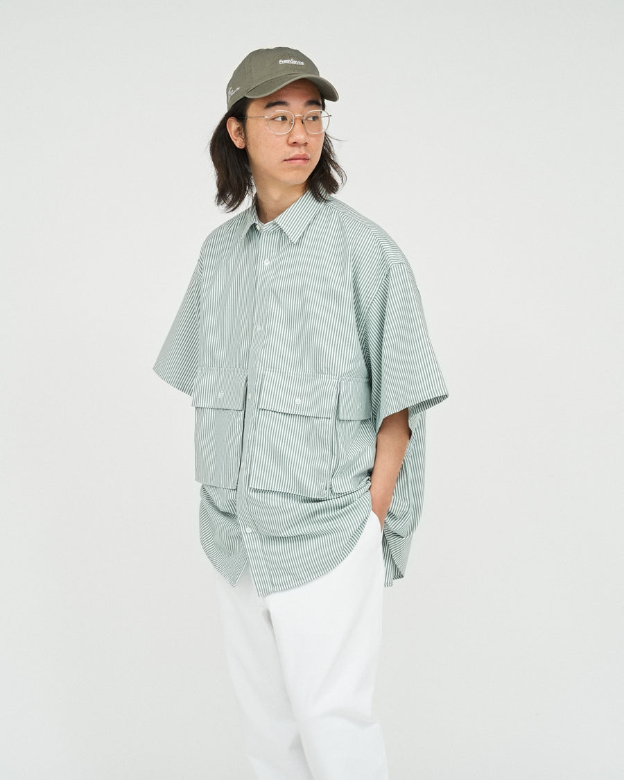 DRY OXFORD FLAP POCKET S/S SHIRT