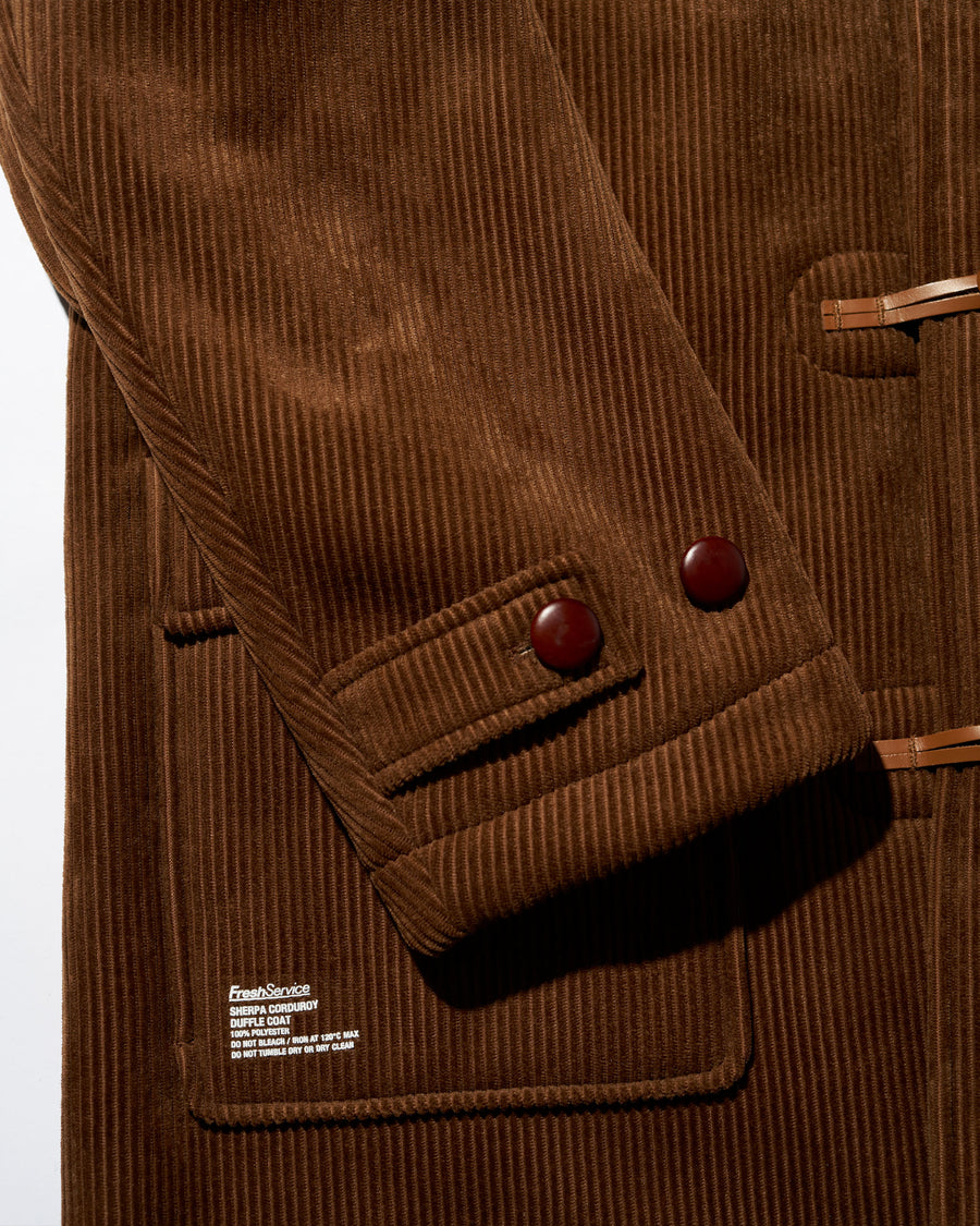 SHERPA CORDUROY DUFFLE COAT