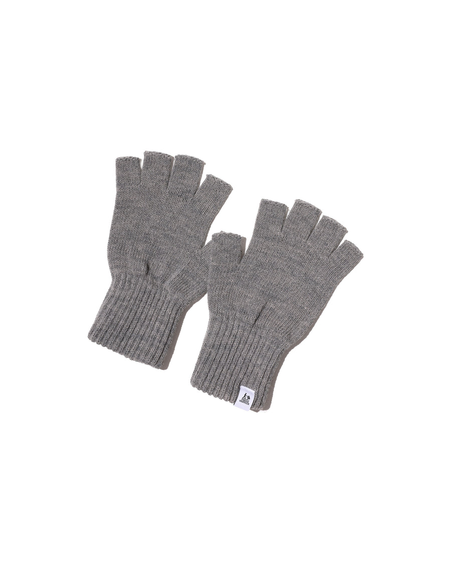 THERMAL RIB KNIT FINGERLESS GLOVES