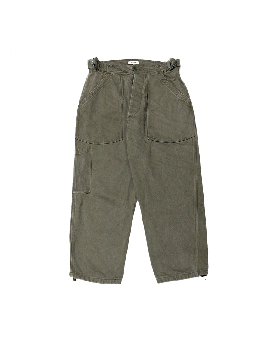 USED WASHED HEAVY PIMA TWILL FRENCH AIR FORCE MECHANIC PANTS